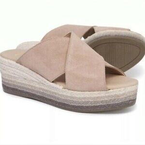 Anthropologie SLIP ON WEDGE SANDALS